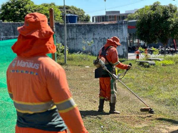 Jander Lobato viabiliza limpeza pública no bairro Dom Pedro