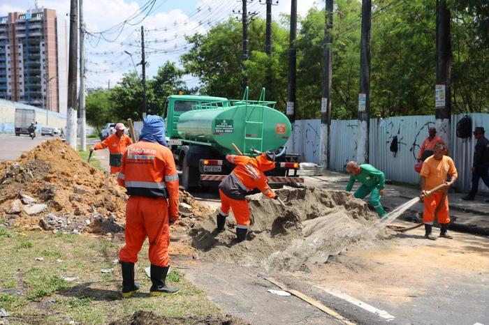 Prefeitura de Manaus inicia reaterro da alça de acesso à avenida Ephigênio Salles