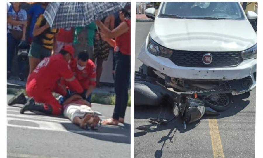 Mulher é atropelada e arrastada no asfalto, em Parintins