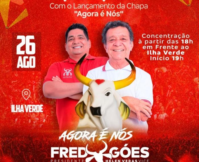 Fred Góes lança campanha a presidente do Garantido neste sábado, em Parintins