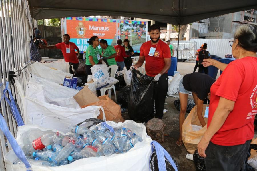 Para inspirar sustentabilidade, #SouManaus 2023 tem triagem de resíduos com mais de 60 catadores