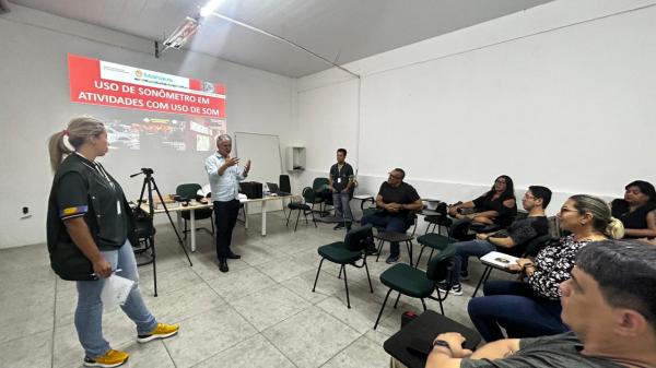 Prefeitura de Manaus e Delegacia de Meio Ambiente realizam treinamento para combate à poluição sonora