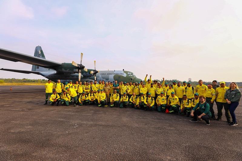 Governo do Amazonas recebe mais 94 brigadistas do Ibama para apoiar no combate às queimadas