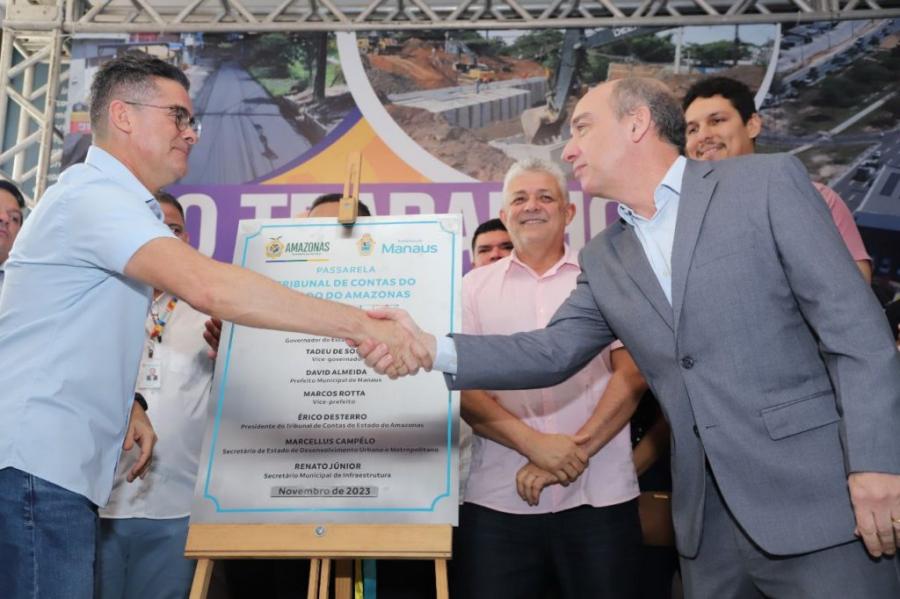 Passarela inaugurada terá parte da manutenção mantida pelo TCE-AM