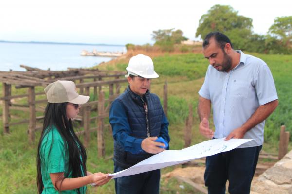 Prefeitura de Parintins e Ministério do Desenvolvimento Regional avaliam orla da cidade para início da construção do muro de arrimo