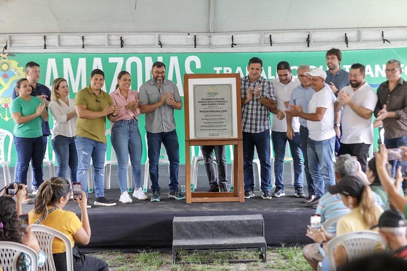 Wilson Lima entrega ramais Nova Esperança, Anjo Gabriel e Parú beneficiando 500 famílias