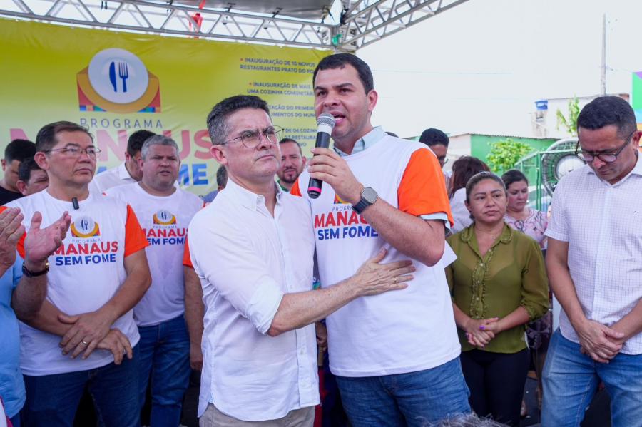 'Manaus Sem Fome' é lançado por prefeito David Almeida com apoio de Saullo Vianna