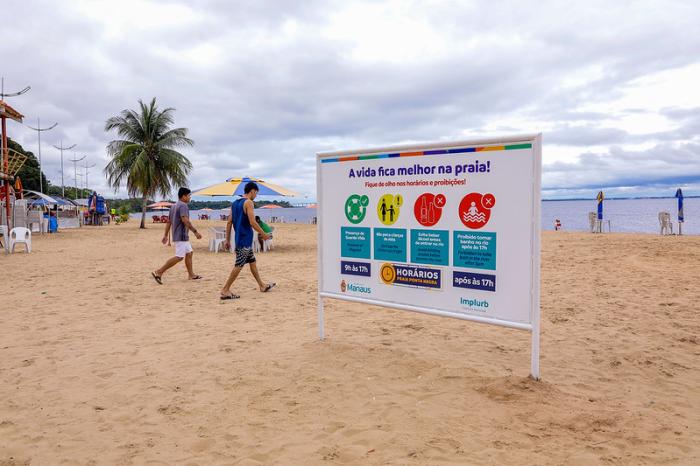 MANAUS: Prefeitura alerta para proibição de garrafas e embalagens de vidro na praia Ponta Negra 