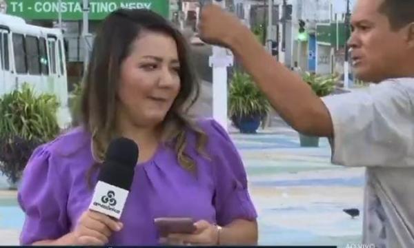 VÍDEO: Repórter de TV Globo em Manaus leva 'cascudo' ao vivo
