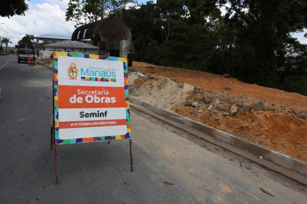 MANAUS: Após recuperar a área erosiva, prefeitura avança no acabamento da obra na rua Itaberaba no bairro Cidade Nova