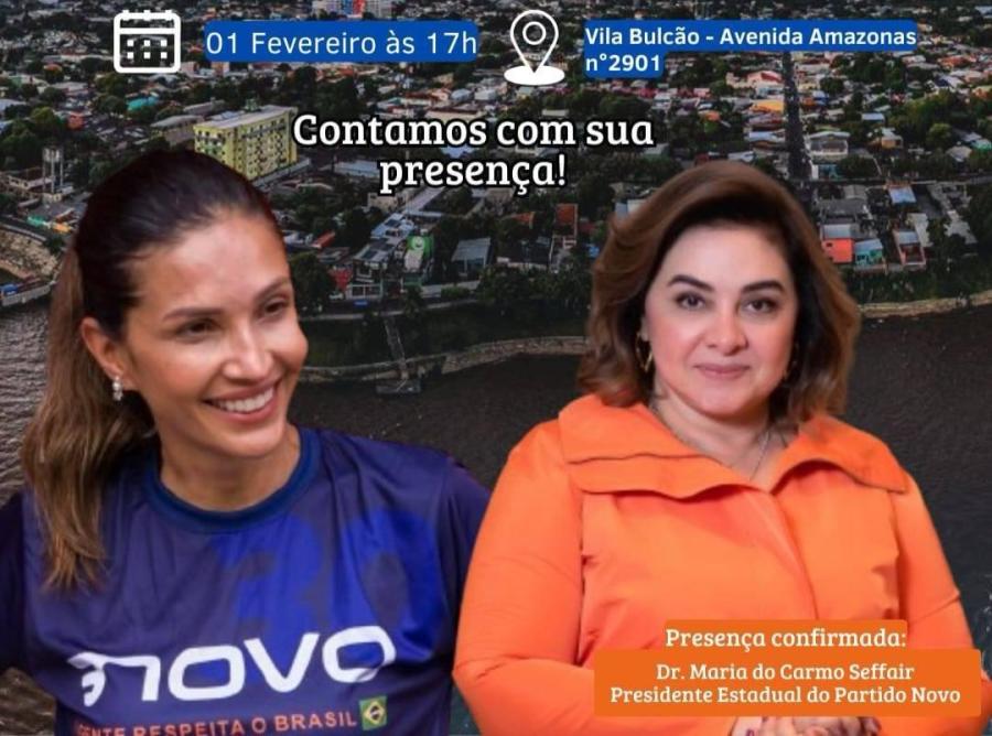 Bolsonarista NOVO lança pré-candidata à Prefeitura de Parintins