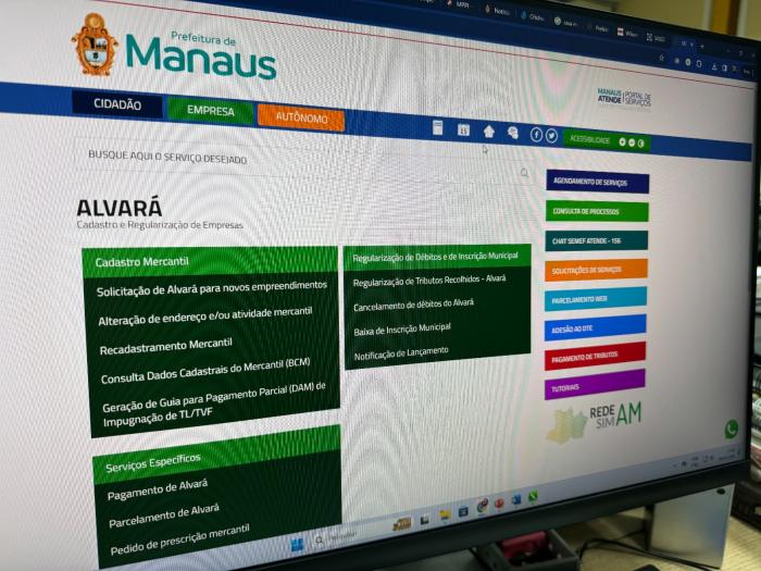 MANAUS - Alvará 2024 está disponível para consulta e pagamento via internet