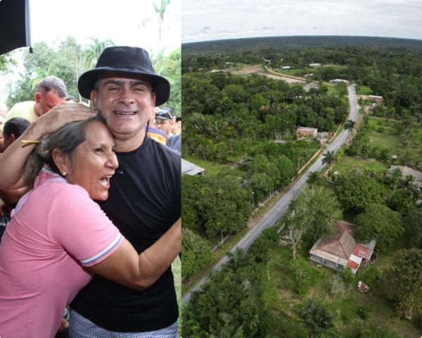 David Almeida inaugura ramal Cachoeira do Leão e anuncia obras em outras vias rurais 
