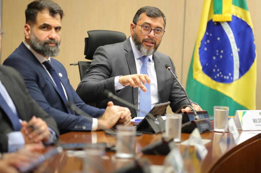 Wilson Lima reúne com ministros e pede apoio para antecipar ações que minimizem impactos da estiagem de 2024