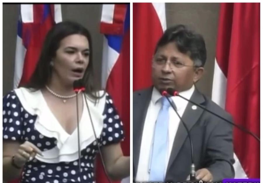 DIREITO DAS MULHERES: Alessandra 'enquadra' Sinésio Campos na tribuna da Aleam