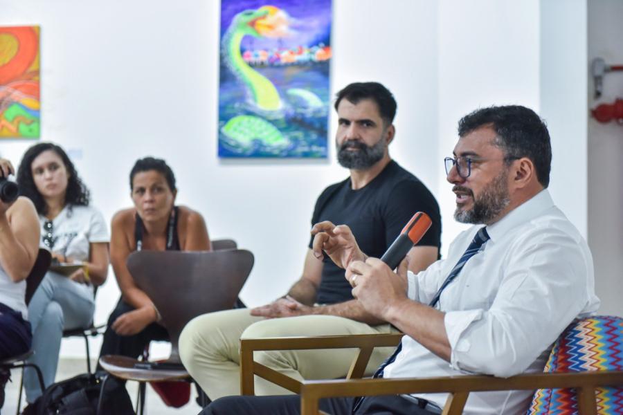 Wilson Lima destaca iniciativas sustentáveis do Amazonas em conversa com alunos de pós-graduação do Brasil e EUA