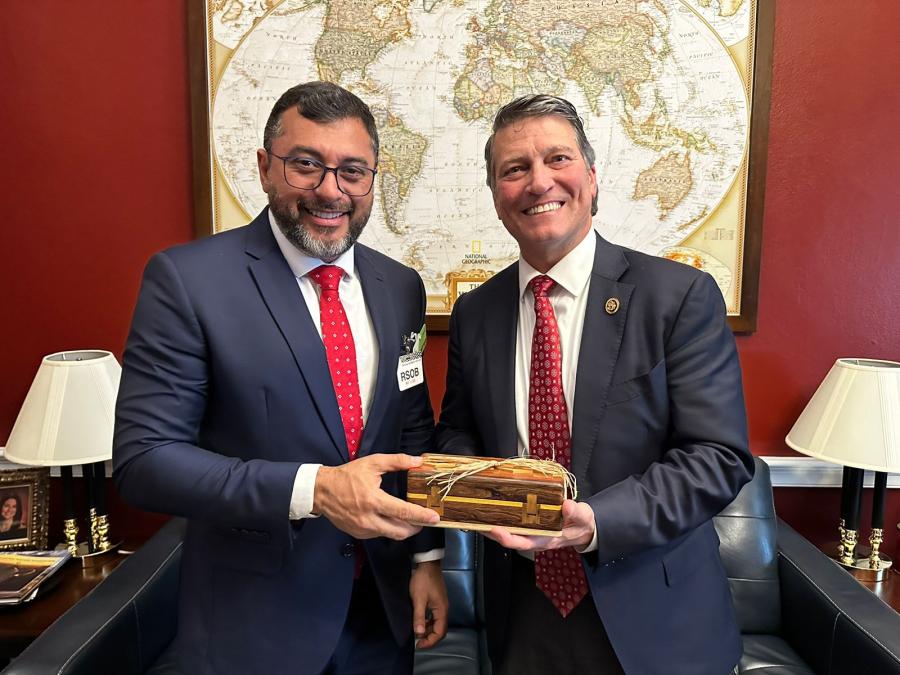 Wilson Lima solicita a congressistas americanos apoio para instalação de consulado dos EUA em Manaus
