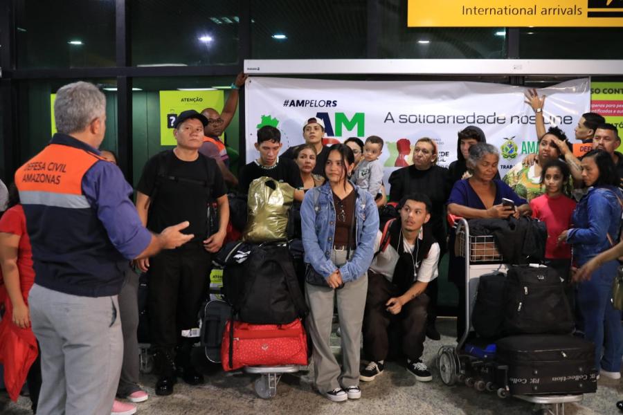 94 Amazonenses vítimas de enchentes no RS retornam do Amazonas
