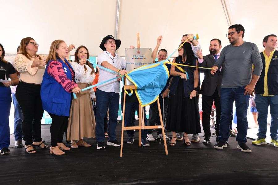 David Almeida inaugura novas instalações da USF Petrópolis e chega a 74 unidades de saúde entregues