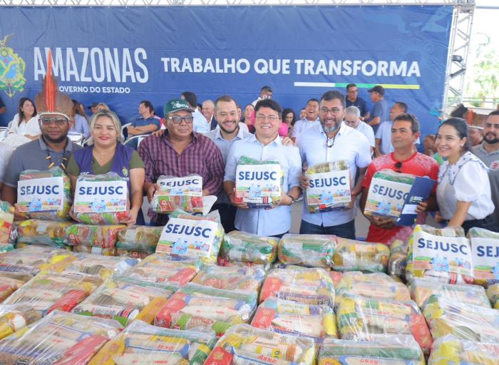 COARI: Governo do Amazonas beneficia OSCs com 1,2 mil cestas de alimentos para atender indígenas e PcD