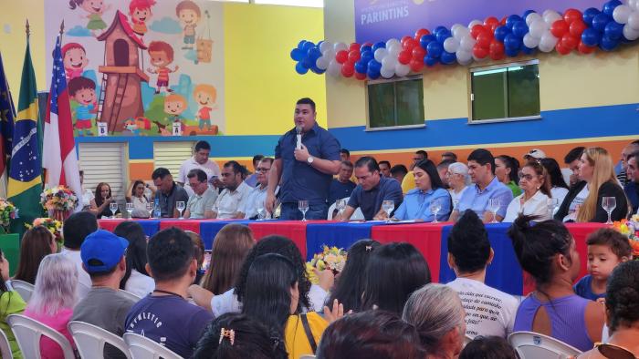 Alex Garcia destaca a importância da primeira Creche de Tempo Integral em Parintins