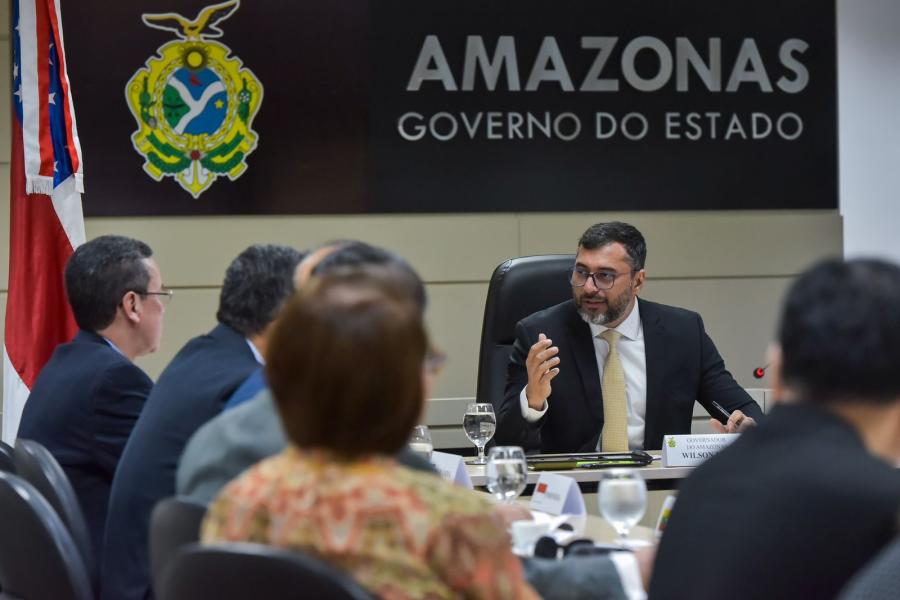 Wilson Lima reúne com comitiva de embaixadores da Ásia e propõe ações de cooperação