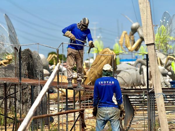 MANAUS: Segunda etapa do Gigantes da Floresta tem obra avançada com aves, insetos e orquidário