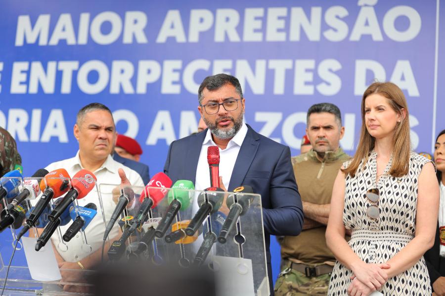 Wilson Lima destaca maior apreensão de drogas no combate ao tráfico no Amazonas