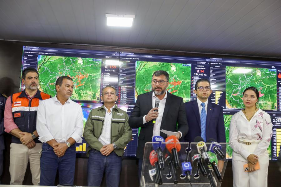 Wilson Lima anuncia reforço no efetivo para combater queimadas no sul do Amazonas