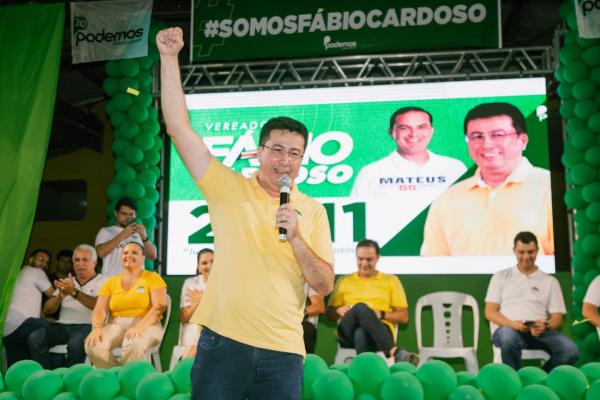 Fábio Cardoso mostra força em lançamento de campanha a vereador de Parintins 