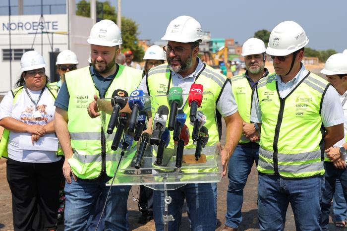 Wilson Lima acompanha conclusão das obras na ligação entre avenidas Silves e Maués, na zona sul