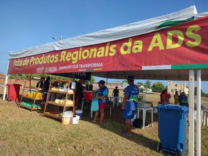ADS realiza edição especial da Feira de Produtos Regionais na vila de Caburi, em Parintins