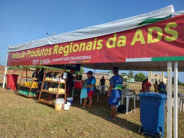 ADS realiza edição especial da Feira de Produtos Regionais na vila de Caburi, em Parintins