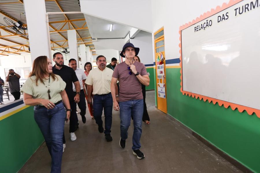 David Almeida vistoria obra de Cmei com entrega para segunda quinzena de setembro David Almeida vistoria obra de Cmei com entrega para segunda quinzena de setembro