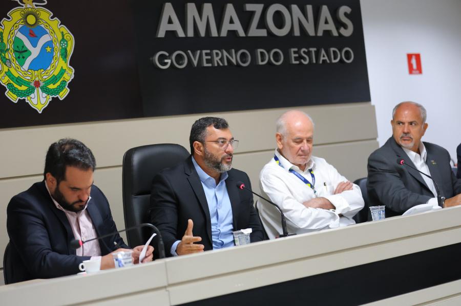 Wilson Lima reúne-se com representantes do comércio para discutir reforma tributária Wilson Lima reúne-se com representantes do comércio para discutir reforma tributária