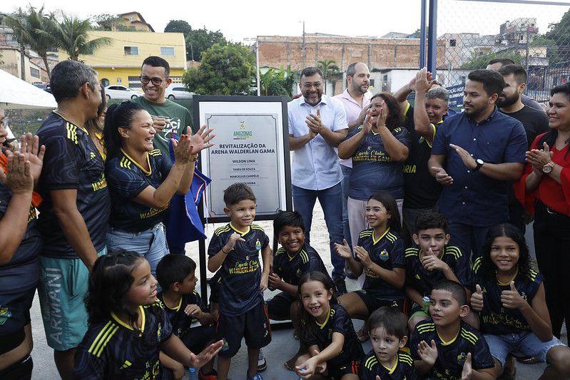 Wilson Lima entrega cinco espaços esportivos revitalizados nas zonas norte e oeste Wilson Lima entrega cinco espaços esportivos revitalizados nas zonas norte e oeste