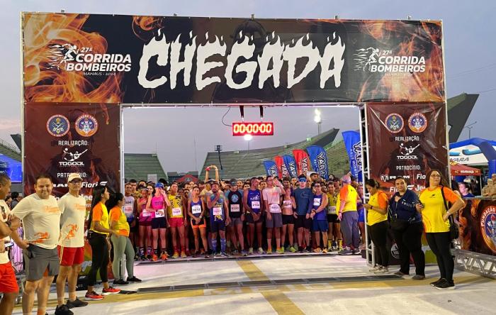 Mais de 3 mil pessoas participam da 27ª edição da Corrida dos Bombeiros, em Manaus