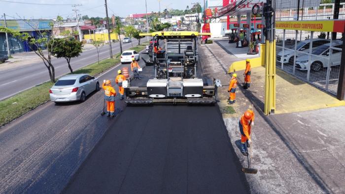 ASFALTA MANAUS: Prefeitura recapeia mais de 900 vias na zona Norte de Manaus