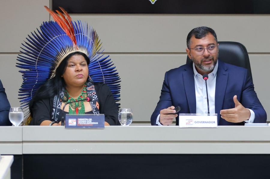 Wilson Lima reúne com ministra Guajajara e a apresenta balanço sobre ações na estiagem 