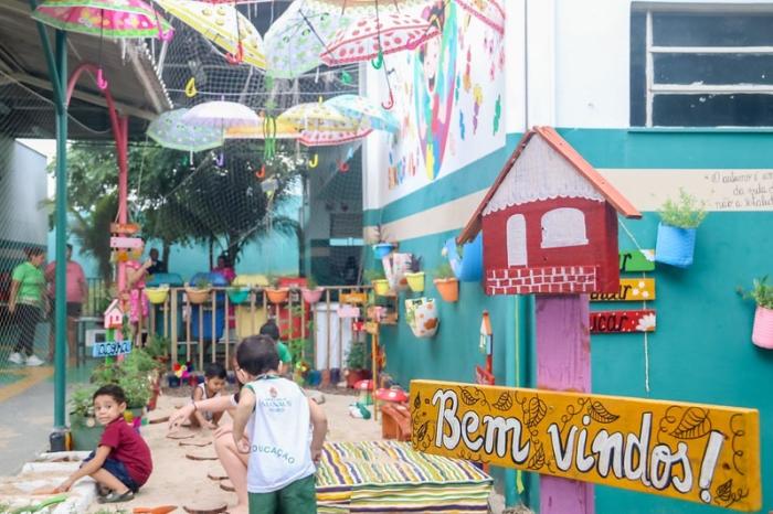 Prefeitura de Manaus inaugura jardim sensorial em creche na zona Sul