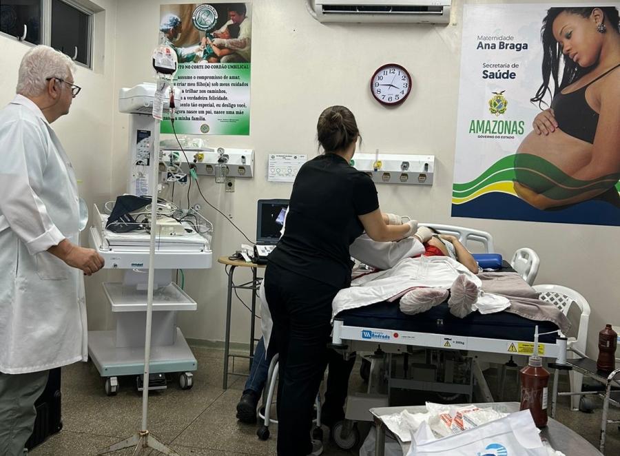 Rede pública do Amazonas realiza primeira transfusão intrauterina na Ana Braga