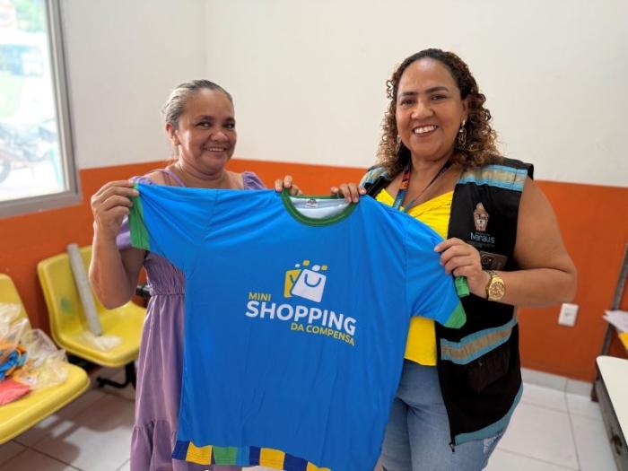 Prefeitura de Manaus padroniza uniformes para feirantes do Minishopping da Compensa
