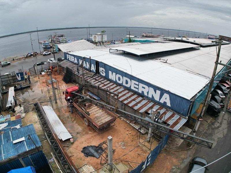 Prefeitura de Manaus avança na revitalização da tradicional Feira Manaus Moderna