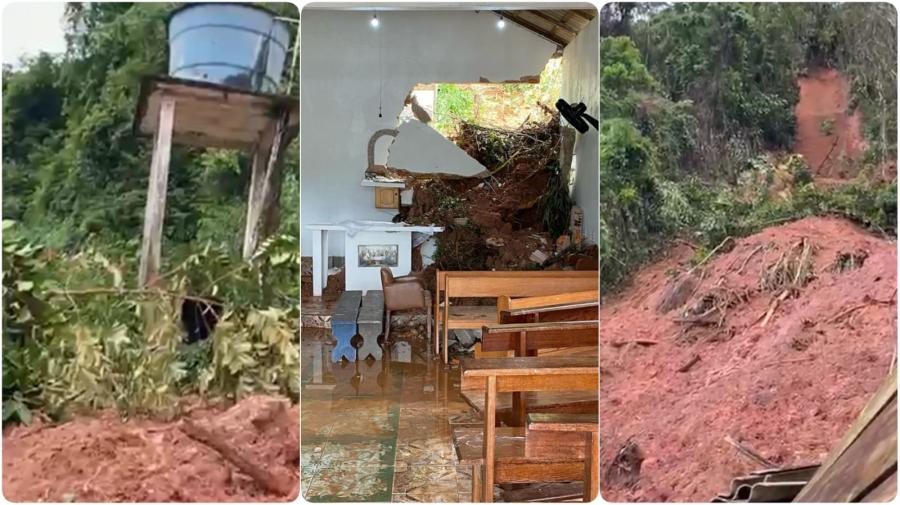 Secretário da Defesa Civil fala dos estragos em deslizamento na Serra da Valéria