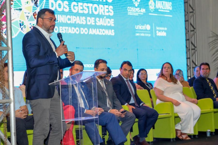 Wilson Lima ressalta avanços na saúde pública do Amazonas em evento com gestores municipais
