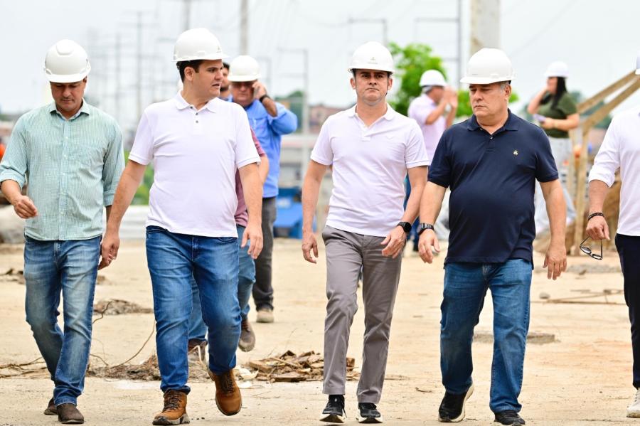 David Almeida fiscaliza fase final das obras do complexo viário Rei Pelé que alcança 90% de execução David Almeida fiscaliza fase final das obras do complexo viário Rei Pelé que alcança 90% de execução