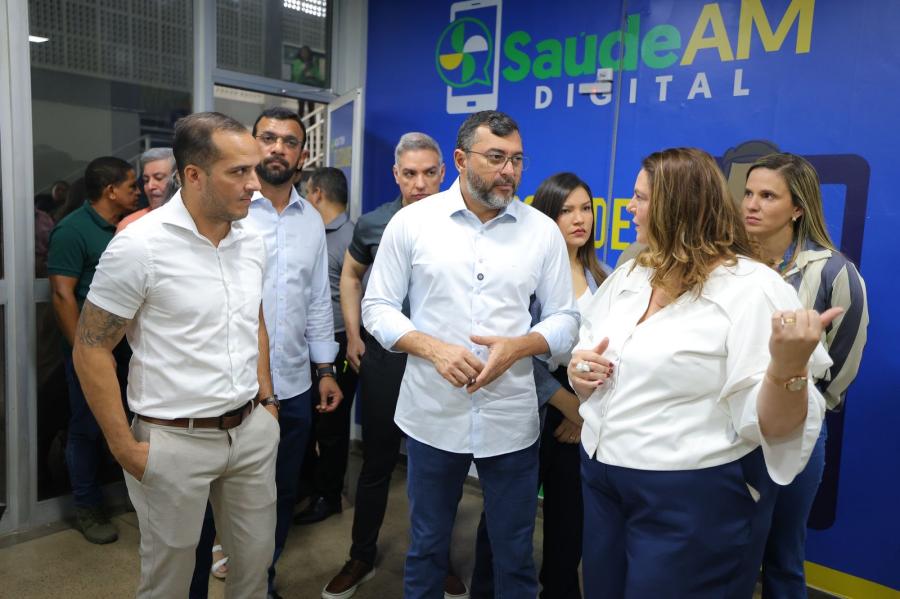 Saúde AM Digital: Wilson Lima acompanha implantação de salas para serviço de Telessaúde
