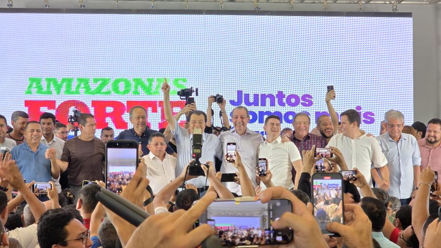 Omar Aziz reúne força política histórica no pré-lançamento de sua candidatura ao Governo