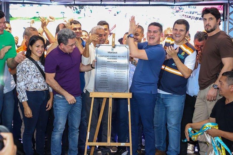 REI PELÉ: David Almeida entrega novo complexo viário
