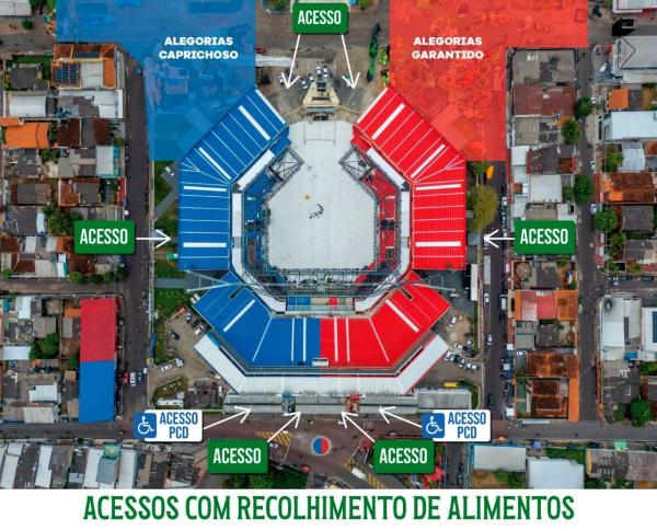 Parintins 2025: Alimentos darão acesso à Festa dos Visitantes em seis locais de coleta
